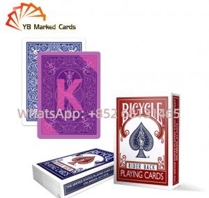 China PVC Invisible Ink Playing Cards 0.30mm Thick Tally Ho Playing Cards Gold Poker on sale