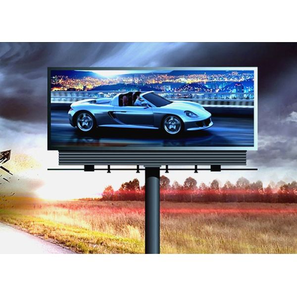 P10 Outdoor Full Color LED Display IP65 Customized Screen Dimension