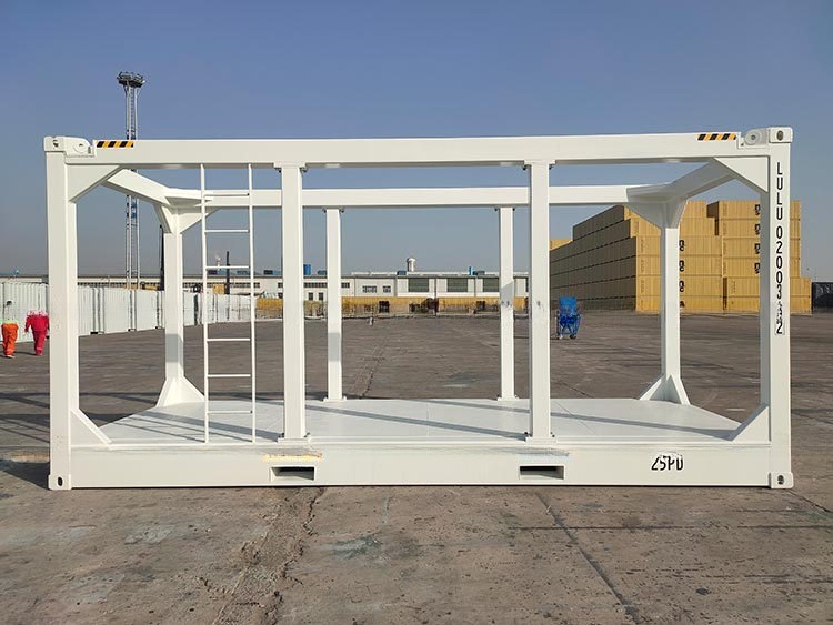 20FT DNV 2.7-1 Standard Steel Corten Offshore Lifting Frame Containers Skid Baskets with Condition and Movable Beam