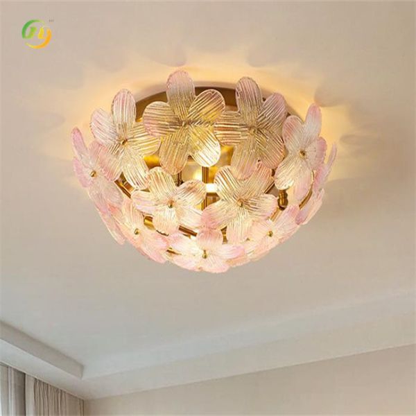 Modern Indoor Restaurant Ceiling Lamp With Three Colors Adjustable Beautiful Flowers