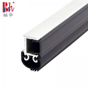 China 6063 Aluminum Door Bottom Seal Strip Screw Fixed With Silicone Rubber on sale