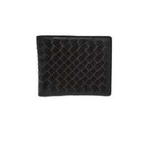 China Real Leather Bifold Wallet Black Open Mini Purse For Men WA24 on sale