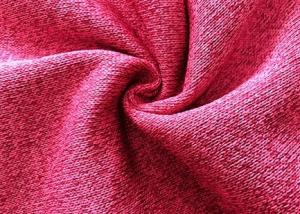 Quality Loop Gagt Brushed Knit Fabric For Pullover Hoodie Pink 300GSM 100% Polyester for sale