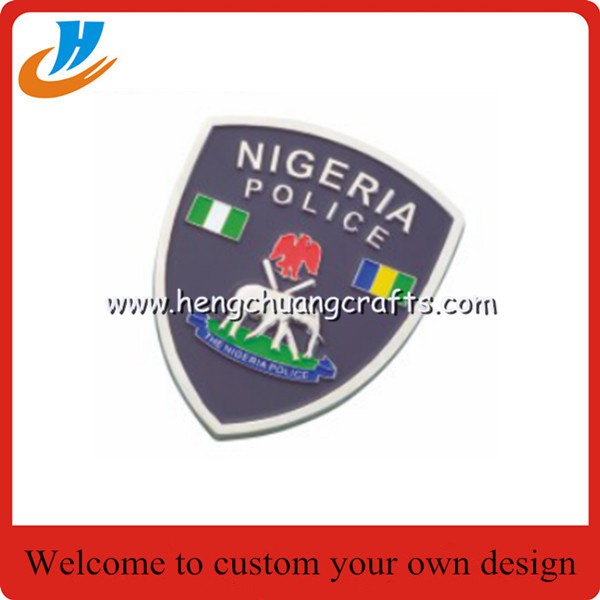Custom Soft Enamel Officer Police Badge Die casting soft enamel police metal lapel pin (HC-L067)