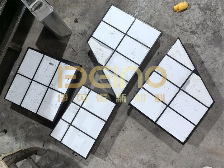 Composite Rubber Ceramic Wear Liners As Protective Lining Rubber Ceramic Composite Wear Liners