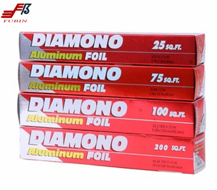 FDA 25 Micron Thickness Household Aluminum Foil Roll