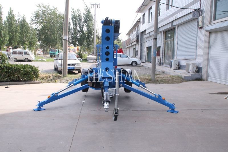 Towable Cherry Picker Spider Lift Trailer Articulated For Aerial Work