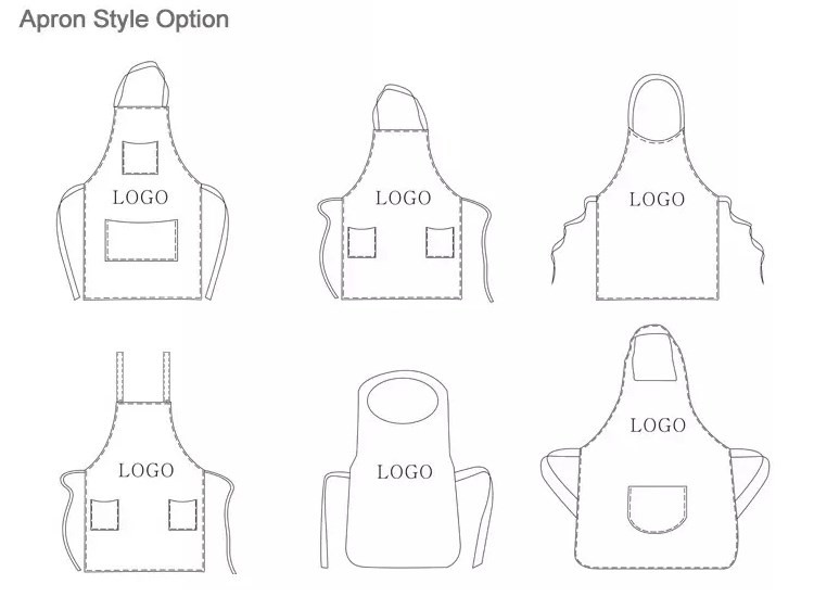 OEM Adjustable Disposable Non Woven Apron Sleeveless AZO Free