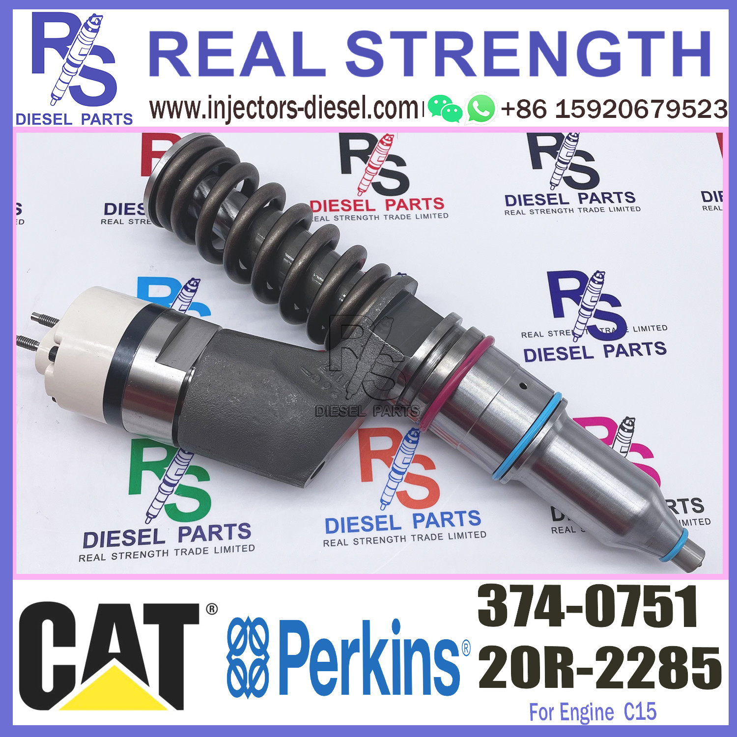 c15 Diesel Engine Parts fuel injector 3740751 374-0751 for Caterpillar Construction machinery