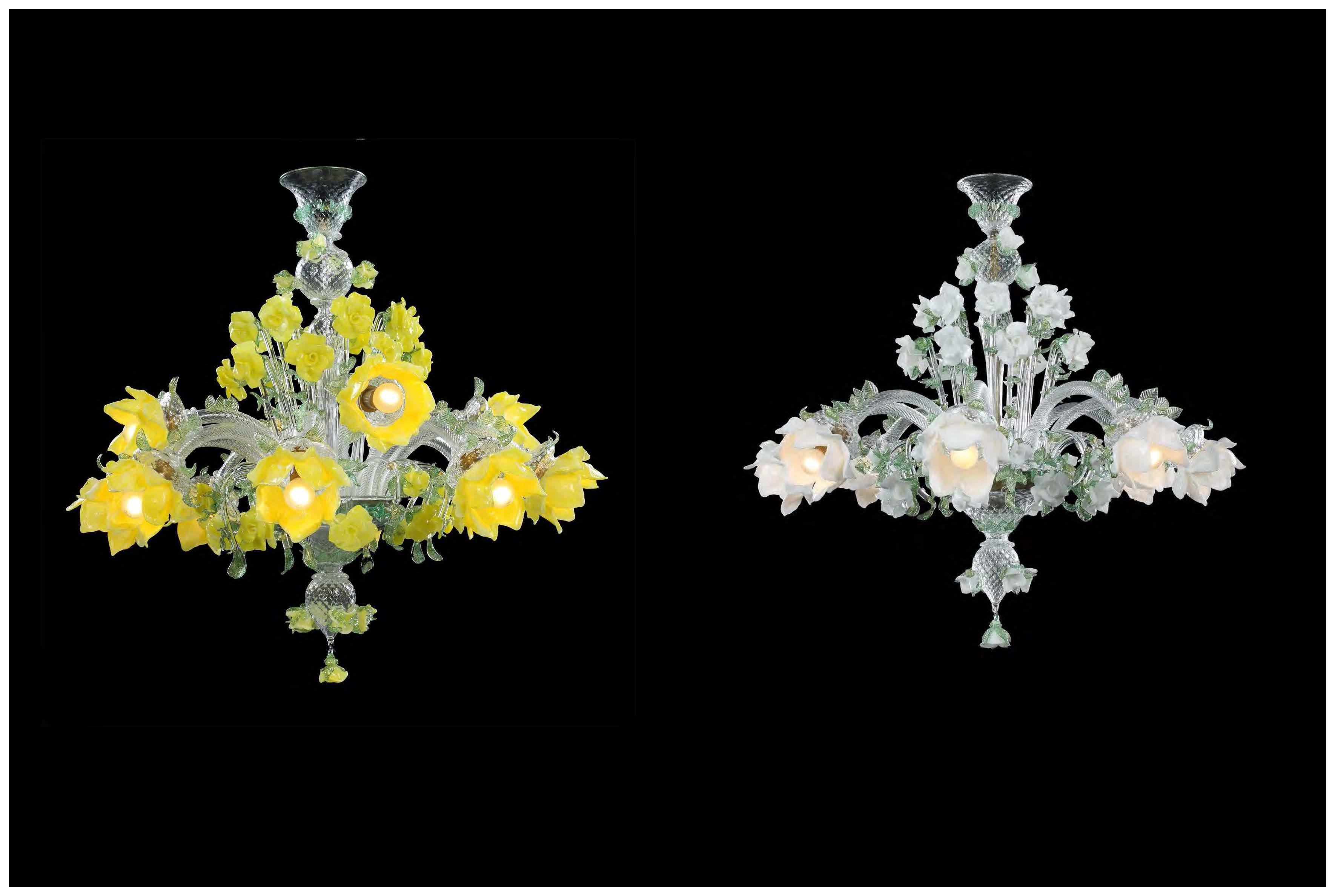 Clear Or Colourful Custom Creative Glass Chandeliers Contemporary Chandeliers For High Ceilings