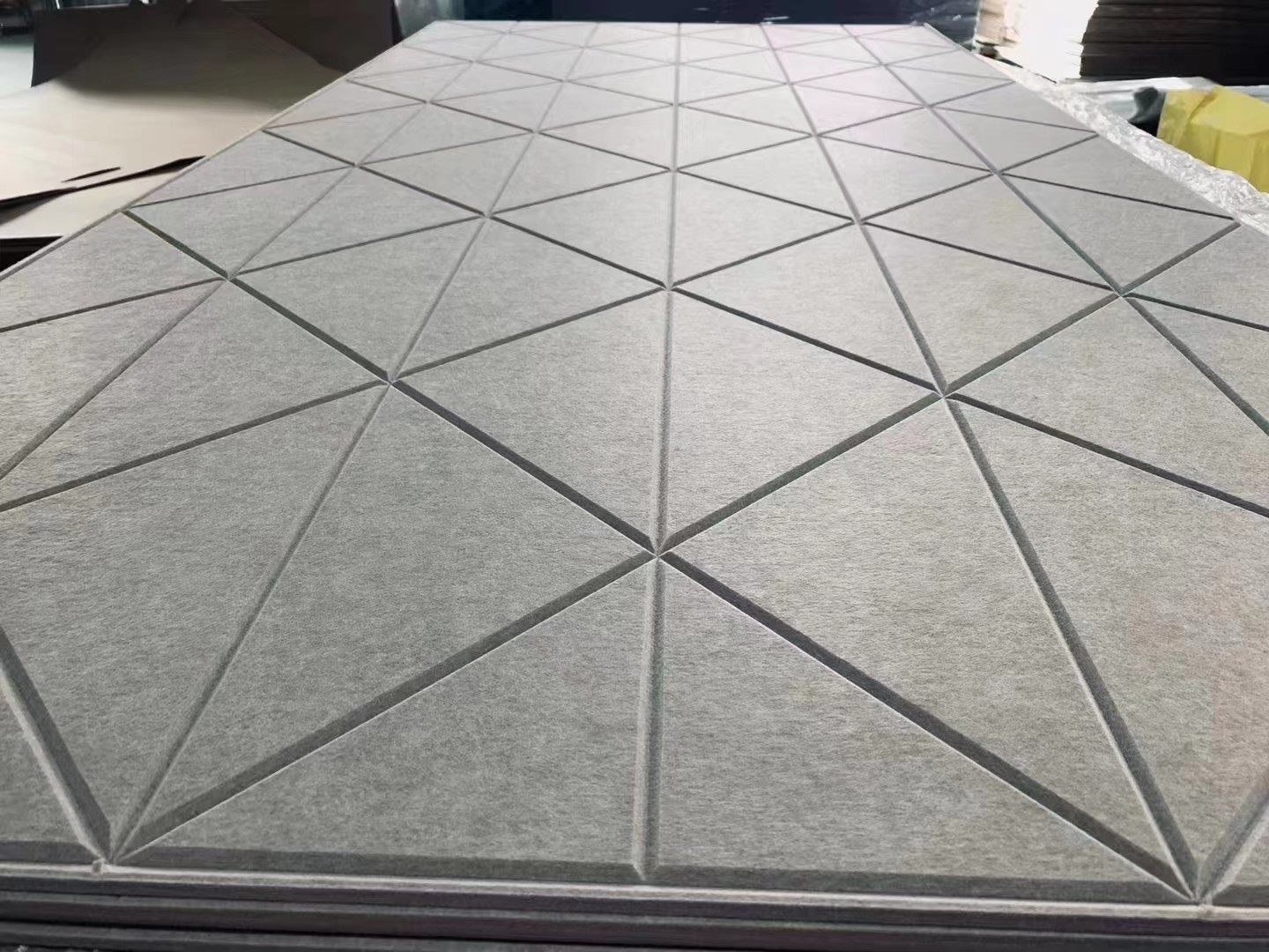 PET Fiber Decorative Soundproof Wall Panel Eco Friendly