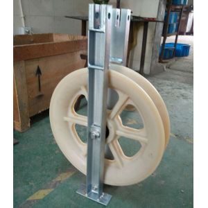 Quality Nylon Sheave 20KN OPGW ADSS Conductor Stringing Blocks for sale