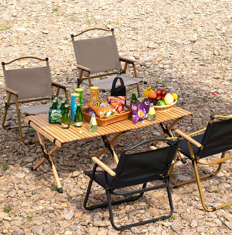 Outdoor portable folding chairs Kermit chairs aluminum alloy camping tables ultra-light backrest chairs camp supplies beach chairs