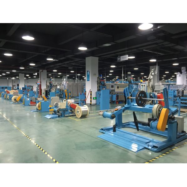 Sky Blue Power Wire Extruder Machine