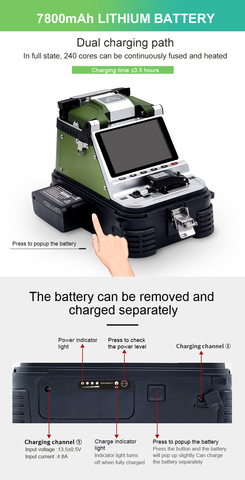 AI20 AI30 welding machine FTTH optical fiber welding machine optical fiber splicing machine FTTH welding machine