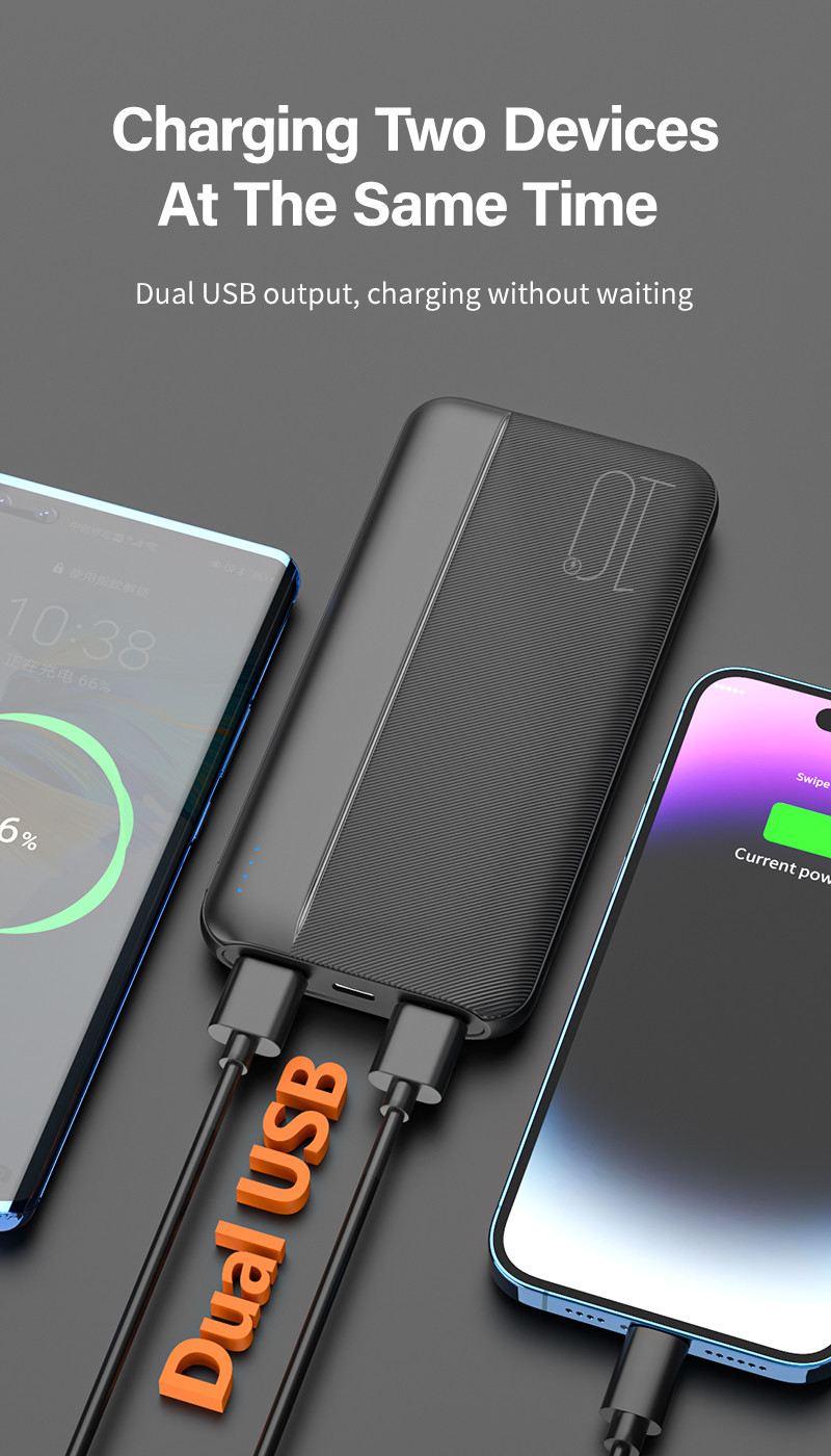 Universal Portable Mobile Power Bank 20000mah 10000mah Li Polymer Battery