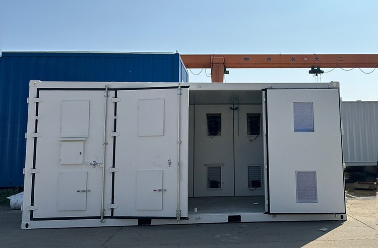Maximum Storage 20ft Open Side Equipment Container with Energy Battery Storage System