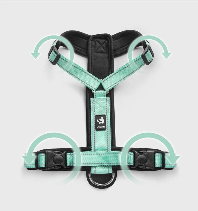 Reflective Strips Milk Silk Design Pet I Shaped Harness Leash For Dogs