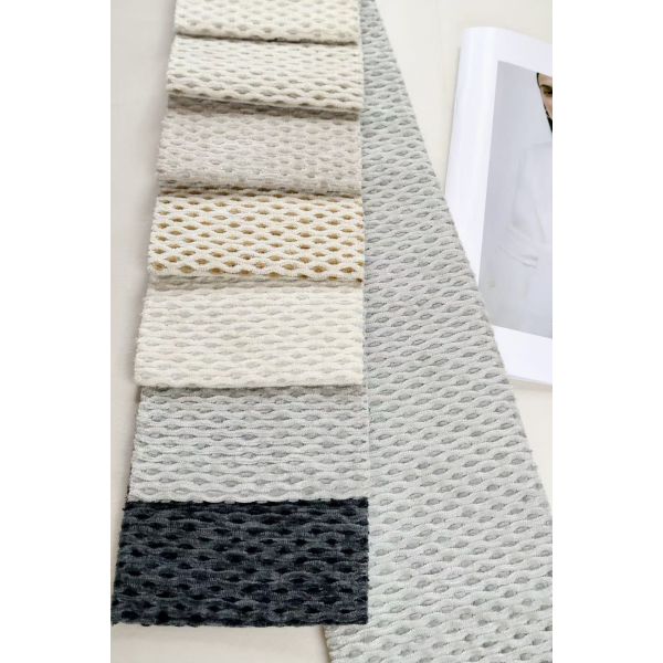 Two-Tone Clear texture Honeycomb-shaped Cellular Chenille Upholstery Fabric
