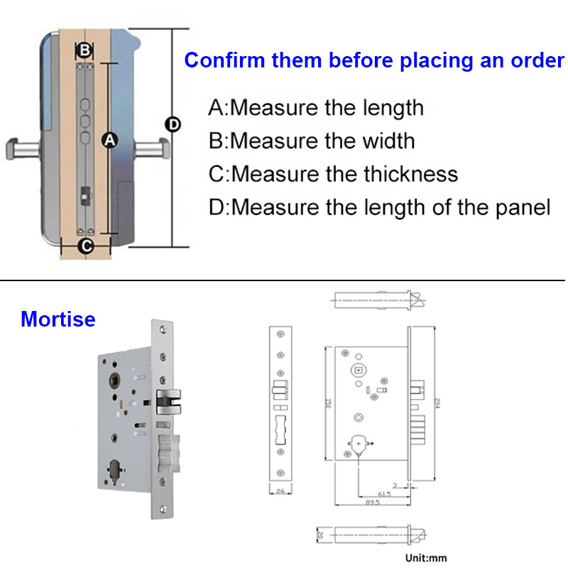 FCC Digital Card Door Lock 4x AA Electronic Card Door Lock System