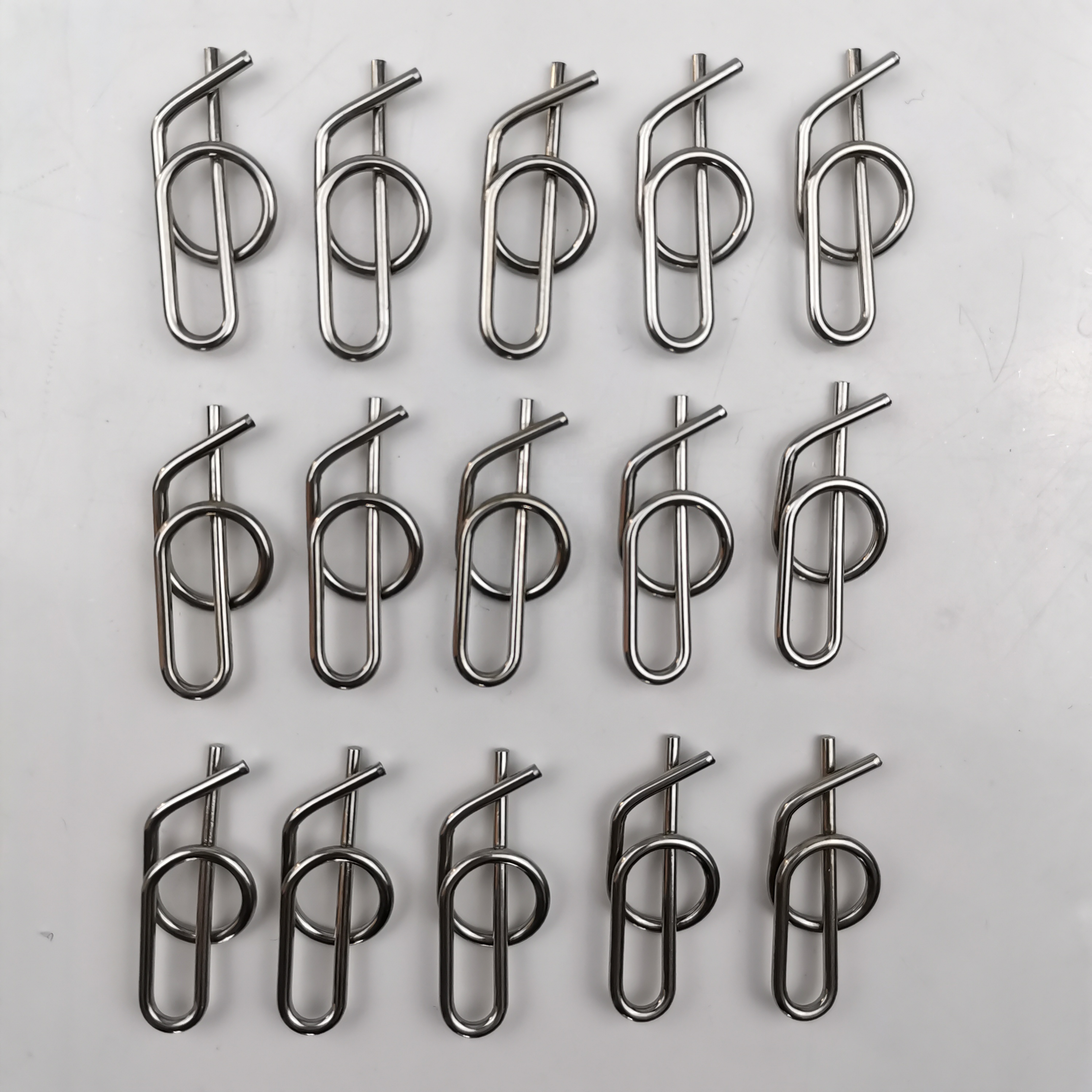Silver 304SS Universal Rue Clip Stainless Steel 3/8" Jacobs Ladder Pin Quick Release Clevis Clip Sprint Car