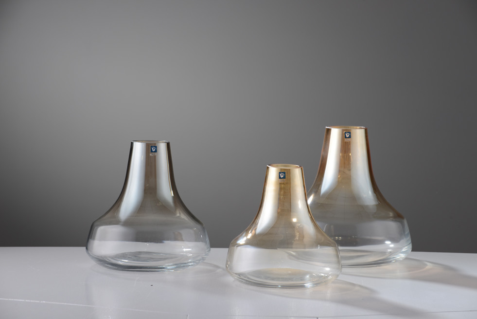 OEM Handmade Transparent Glass Vase For Decor