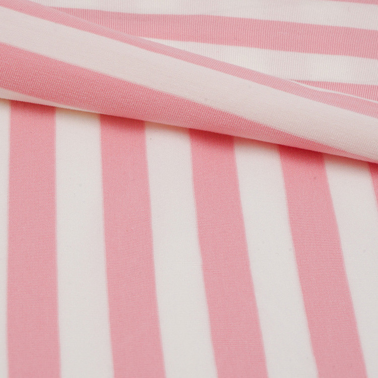 Breathable Striped Material Fabric 180cm Modal Yarn Dyed Cloth For Leisure Wear