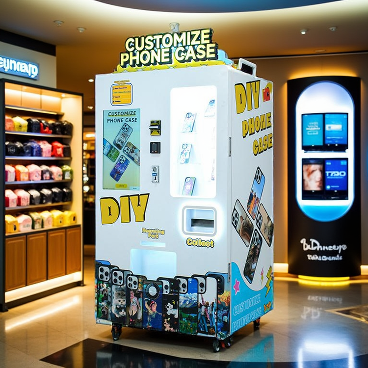 China Custom Phone Case Vending Machine Automatic Retail For Shopping Centers Malls on sale