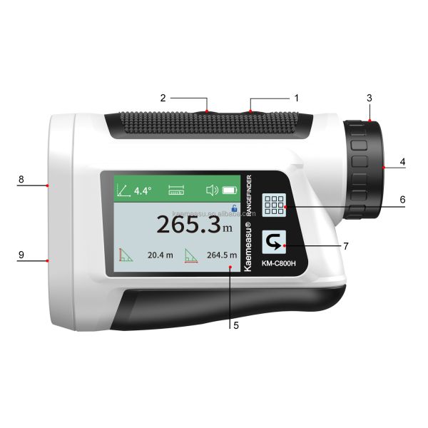 Handheld Rechargeable Laser Rangefinder Golf Mini Laser Rangefinder With Slope Golf Laser Rangefinder