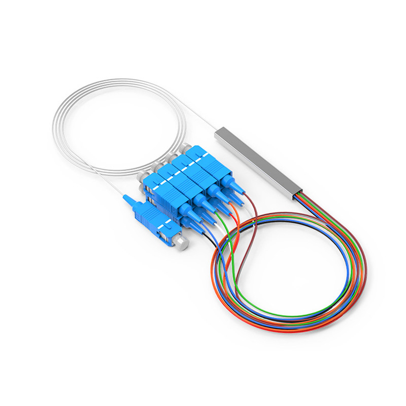 16 Way Optical Fiber Splitter 1*16 sc upc Plc Splitter 0.9mm G657A1 Cable For Joint Closer