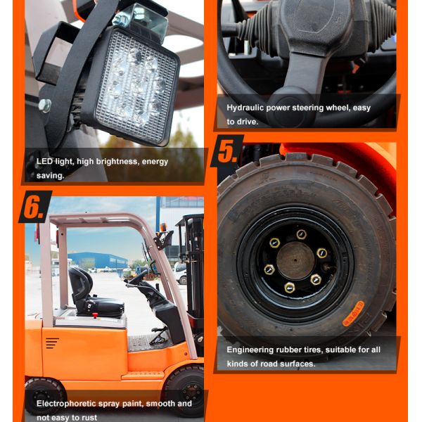 Fast Delivery Electric Forklift 2 Tons Lifting 3m Pallet Cargo Warehouse Montacargas Electrico