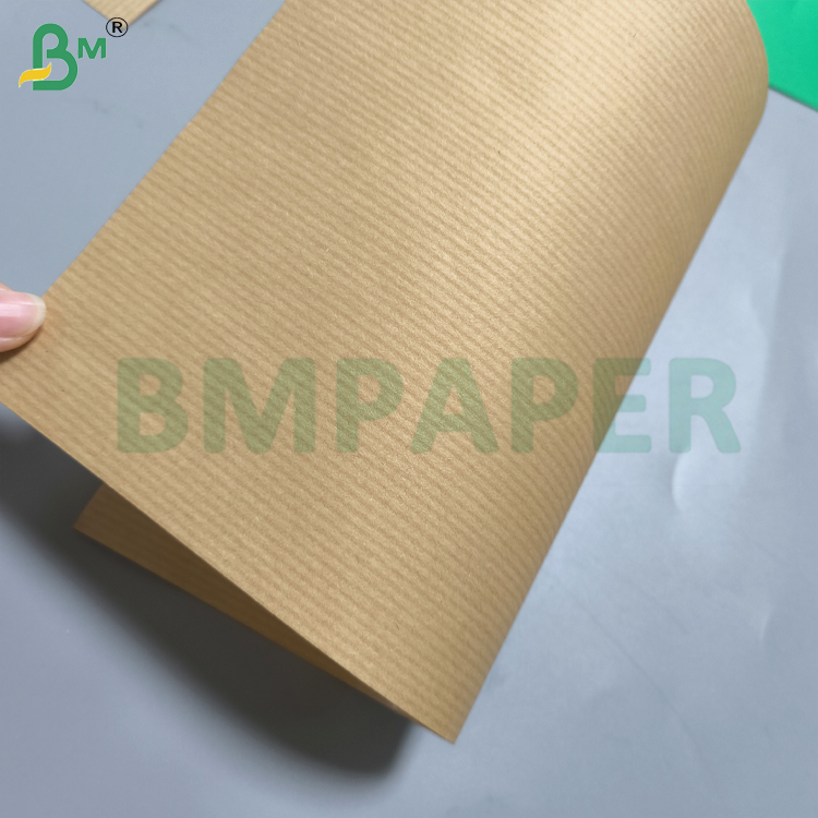 High Strength 50gsm Pure MG Ribbed Kraft Paper Roll 750mm
