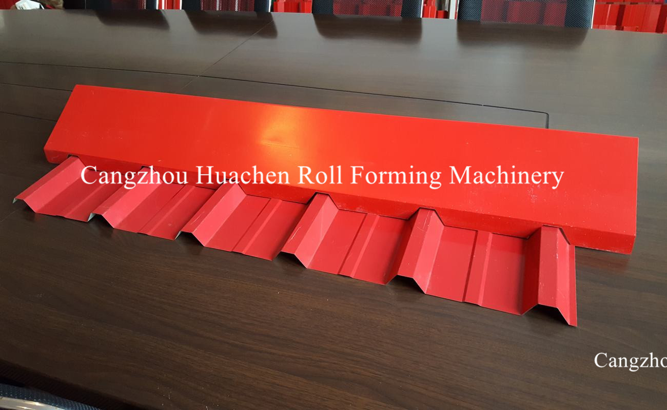 Metal Roof Sheet Ridge Cap Roll Forming Machine