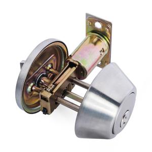 Quality High Security SUS304 Single Cylinder Deadbolt Door Locks Plated Nickel Finish for sale