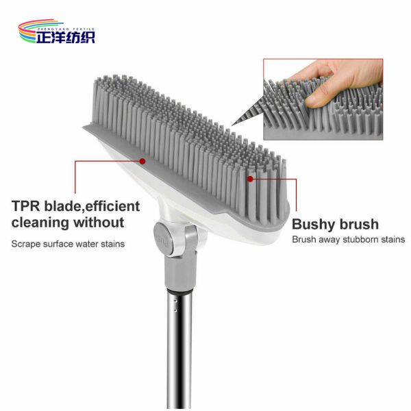 Stainless Steel Small Broom Dustpan Set Combo TPR Bristle Rotatable