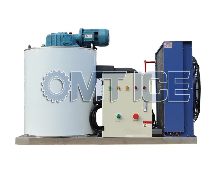 1000kg Capacity Flake Ice Maker Machine Stainless Steel 316 18HP Compressor