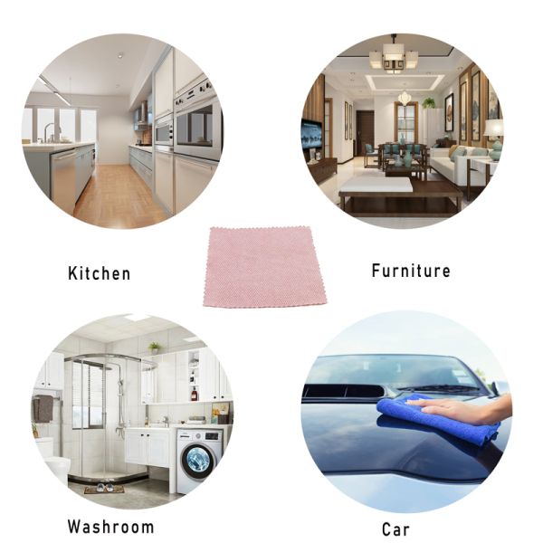 16"X16" Reusable Cleaning Cloth Microfiber 300gsm 40x40cm Reusable Kitchen Cleaning Cloth
