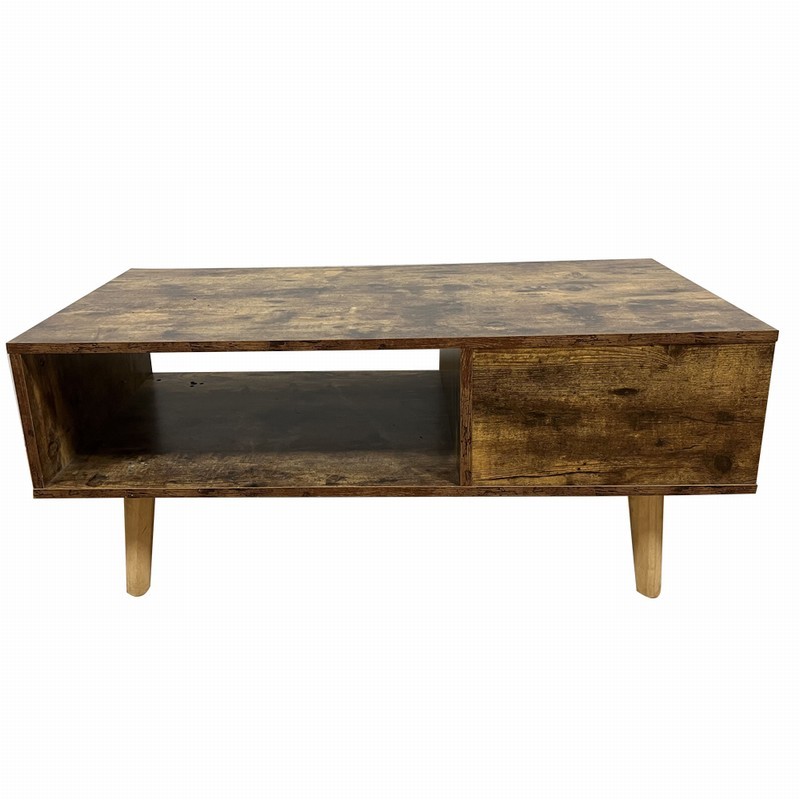 Mid Century 72" TV Console Cabinet Table With Storage Shelves