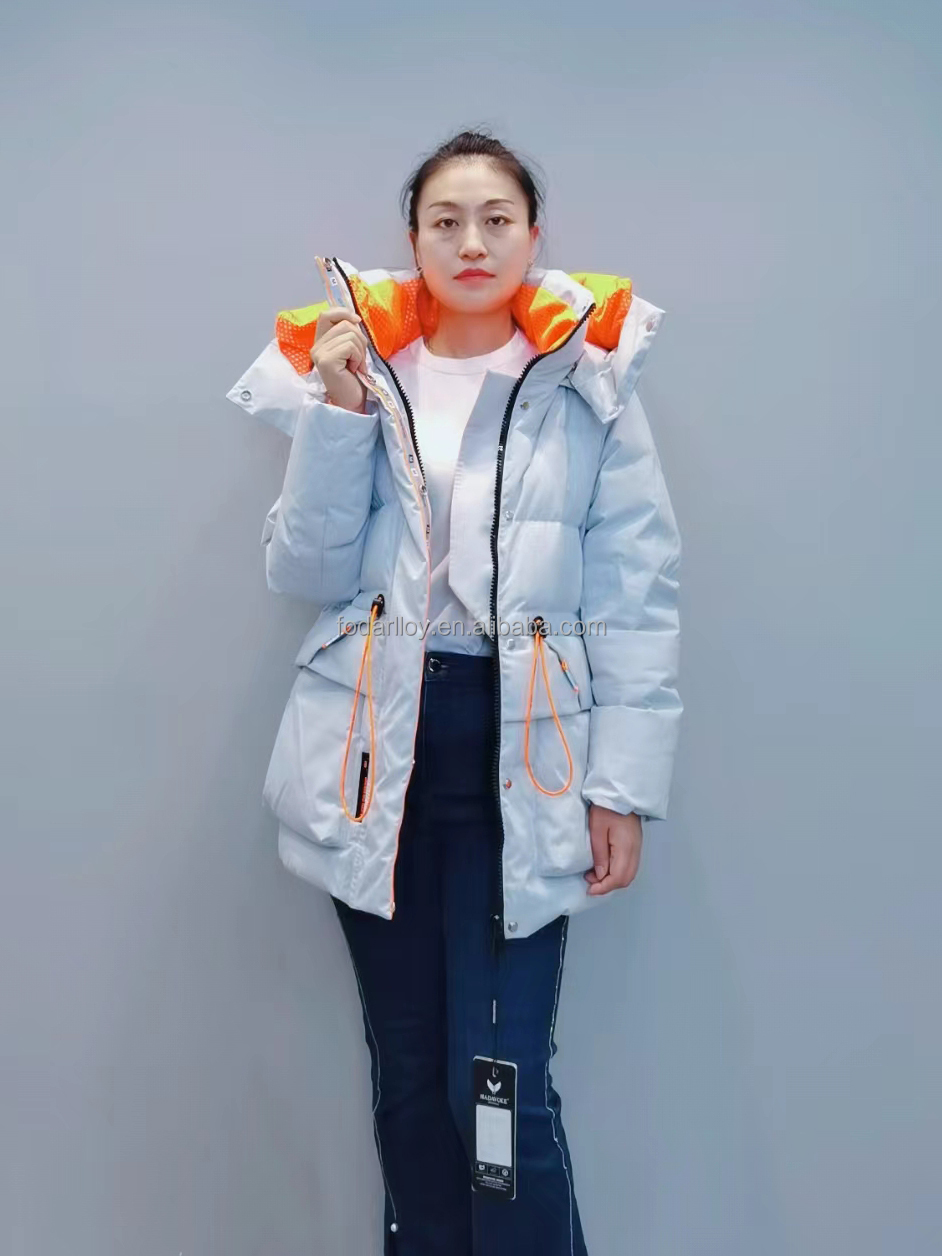 FODARLLO YF22531 Ladies Warm Hooded Cotton-padded Clothes Women Slim Long Winter Jackets Women Coats