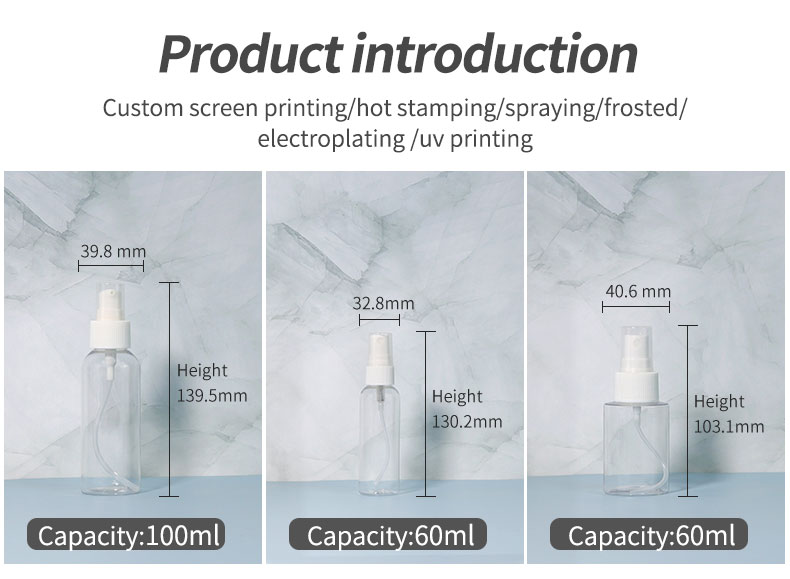 Custom Plastic Cosmetic Bottles Oval Face Cream Bottle Empty Packaging