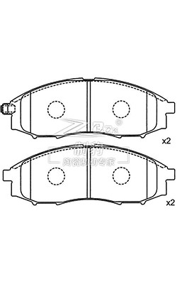 Nissan Automotive Brake Pad Set For Nissan OEM 41060-7Z025 3.2 Pounds Item