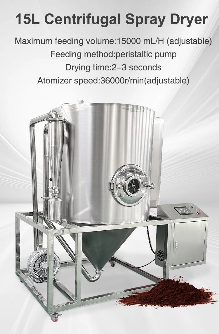 15L Stainless Steel Centrifugal Spray Dryer Lab Chemical Spray Drying Machine