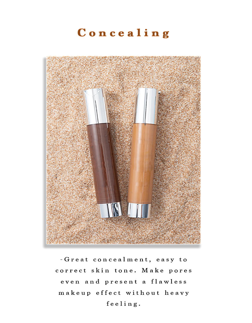 Luxury Makeup Cosmetics Private Label Water Proof Mineral Vegan Foundation Beauty Foundation
