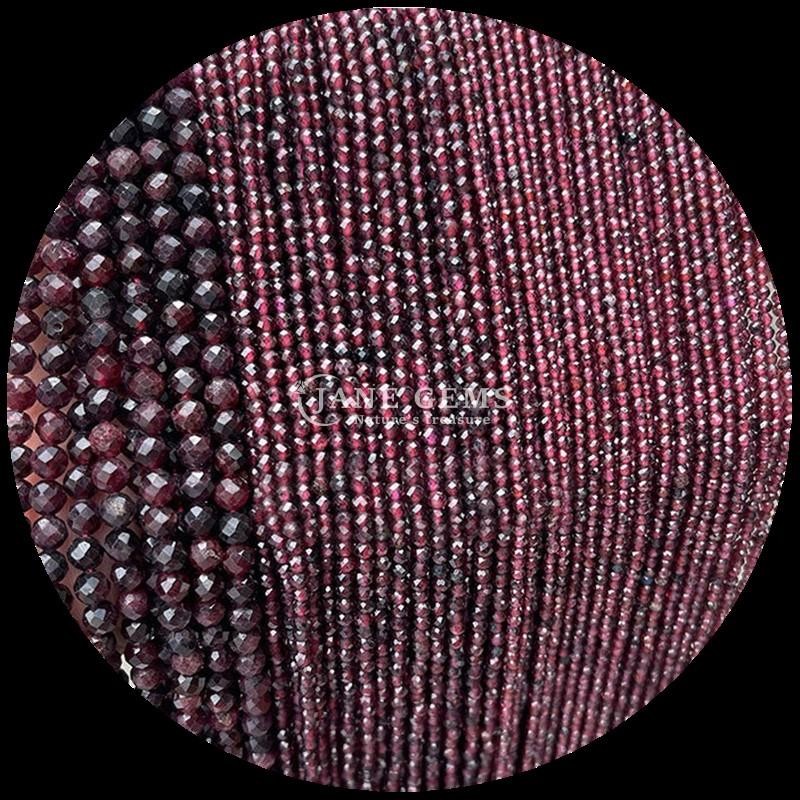 Natural Gems Bead Round Cut Faceted Crystal Healing Mini Gemstones Moss Agate Snowflake Obsidian Various Loose Bead Strands Ideal for Handcrafted