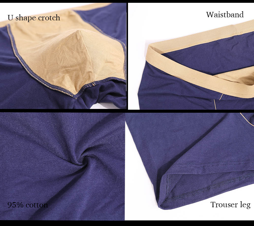 Men'S Cotton Stretch Boxer Shorts 3xl Relaxed Fit Soft Casual Plus Size