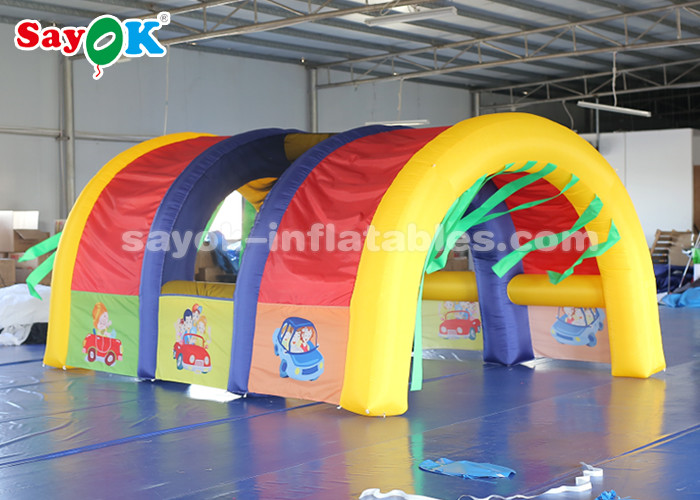 Inflatable Yard Tent Movable Rainbow Inflatable Air Tent For Party / Blow Up Arch Tent
