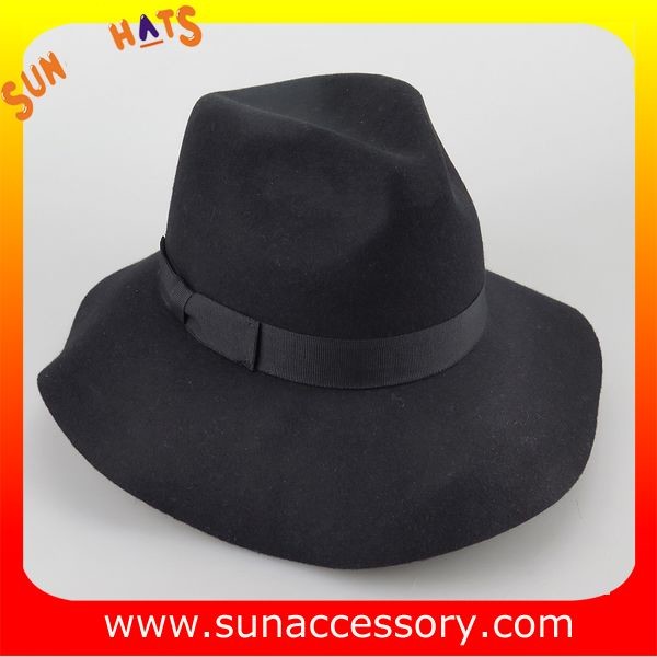 2043 Sun Accessory black wool felt winter mid brim ladies hats ,Shopping online hats and caps wholesaling