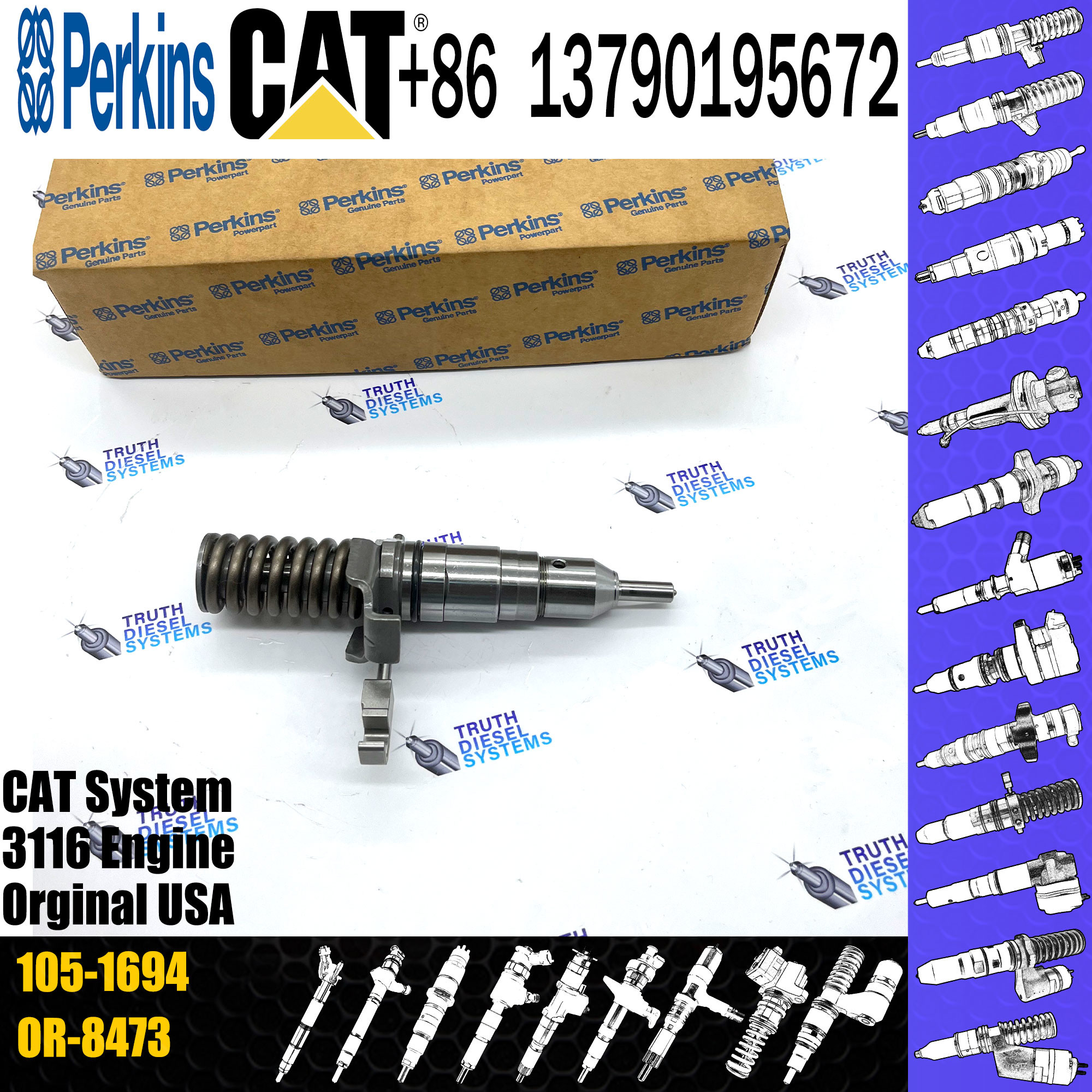 1051694 engine Injector Nozzle common rail parts injector 105-1694