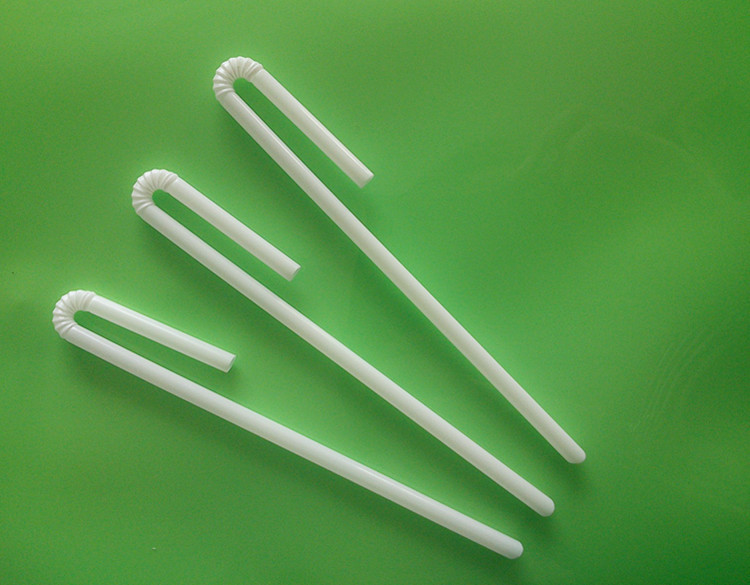 Food grade plastic U shape/flexible straw for milk box/ juice box 170mm drink straws