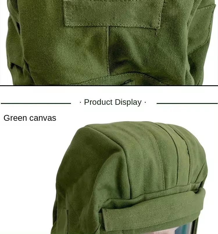 Sanding Cap Industrial Dust Polishing Paint Canvas Dust Cap Comprehensive Hood Protective Hood Labor Protection Screen